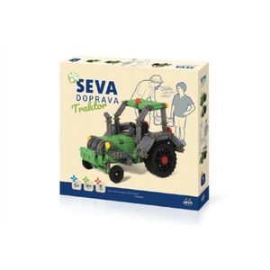 Stavebnice Seva Doprava Traktor plast 384 dílků v krabici 35x33x5cm 5+ obraz