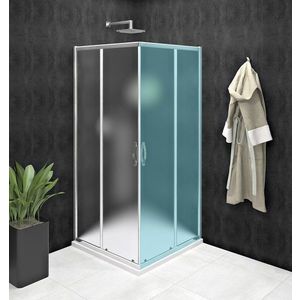 GELCO SIGMA SIMPLY sprchové dveře posuvné pro rohový vstup 800 sklo Brick GS2480 obraz