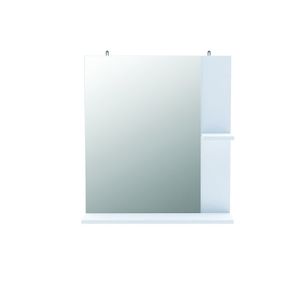 ALVERNA 2, zrcadlo s poličkou, bílá obraz