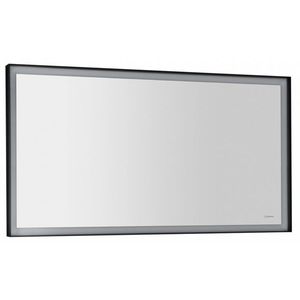 SAPHO SORT zrcadlo s LED osvětlením 120x70cm, černá mat ST120 obraz