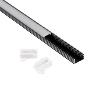 Hliníkový profil pro LED pásky, délka 1 m, barva: černá obraz