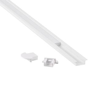 Podomítkový hliníkový profil pro LED pásky, délka 1 m, barva: bílá obraz
