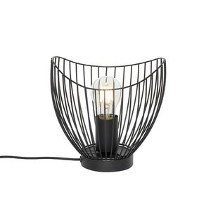 Moderní stolní lampa černá 20 cm - Pua obraz