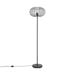 Designová stojací lampa černá - Johanna obraz