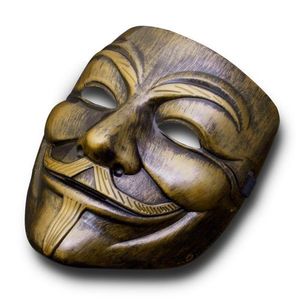 Maska V jako Vendetta, bronzová obraz