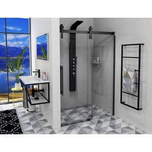 SAPHO VOLCANO BLACK sprchové dveře 1400 mm, čiré sklo obraz