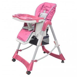 Dětská jídelní židlička Deluxe Dekorhome Růžová obraz
