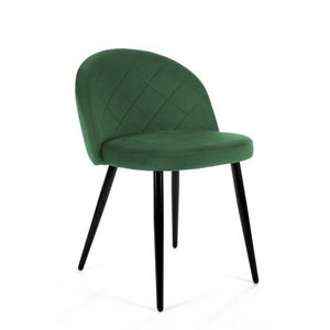Ak furniture Čalouněná designová židle Poppy zelená obraz