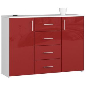 Ak furniture Komoda Torvi K 110 cm bílá lesklá obraz