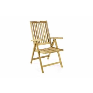 Divero 54742 Zahradní skládací židle dřevěná obraz