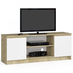 Ak furniture TV stolek Beron 140 cm dub artisan/bílý obraz