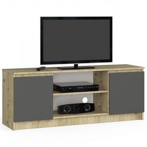 Ak furniture TV stolek Beron 140 cm dub artisan/grafit šedý obraz