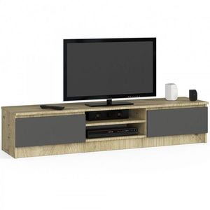 Ak furniture TV stolek Ronon 160 cm dub artisan/grafit šedý obraz