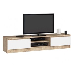 Ak furniture TV stolek Ronon 160 cm sonoma/bílý obraz