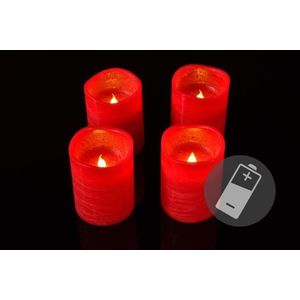 Nexos 33519 Dekorativní LED sada - 4 adventní svíčky - červená obraz