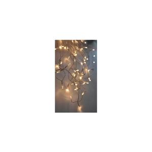 LED vánoční závěs, rampouchy, 120 LED, 3m x 0, 7m, přívod 6m, venkovní, teplé bílé světlo 1V40-WW-1 obraz