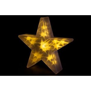 Nexos 33205 Vánoční hvězda s 3D efektem - 35 cm, 20 LED, teplá bílá obraz