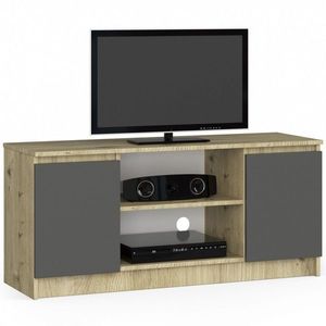 Ak furniture TV stolek Tonon 120 cm dub artisan/grafitový šedý obraz