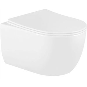 MEXEN/S Carmen Závěsná WC mísa včetně sedátka s slow-slim, duroplast, bílá 30880400 obraz