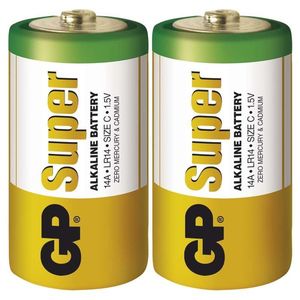 EMOS Alkalická baterie GP Super C (LR14), 2ks B01302 obraz