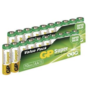 EMOS Alkalická baterie GP Super AA (LR6), 20ks B0120L obraz