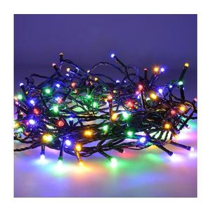 LED venkovní vánoční řetěz, 100 LED, 10m, přívod 3m, 8 funkcí, časovač, IP44, vícebarevný 1V101-M-1 obraz