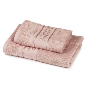 4Home Sada Bamboo Premium osuška a ručník růžová, 70 x 140 cm, 50 x 100 cm obraz