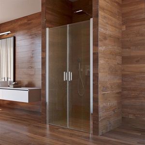 MEREO Sprchové dveře, Lima, dvoukřídlé, lítací, 80x190 cm, chrom ALU, sklo Point CK80512K obraz