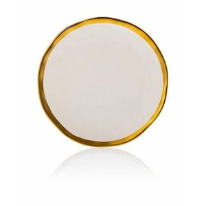 DekorStyle Keramický talíř Lissa 20 cm bílý obraz
