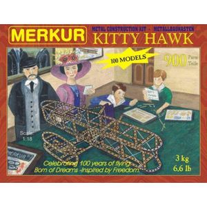 MERKUR Kitty Hawk Stavebnice 100 modelů 900ks v krabici 36x27x5cm obraz