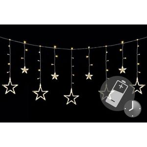 Nexos Vánoční LED řetěz - hvězdy - 138 LED 1, 65 m teple bílé obraz