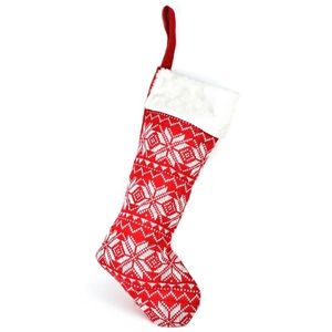 Vánoční textilní bota pletená, 45 cm, červená obraz