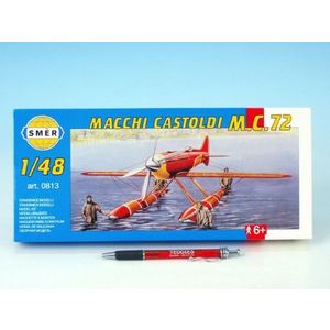 Směr model letadla Macchi Castoldi M.C.72 17, 5x19cm v krabici 31x13, 5x3, 5cm 1: 48 obraz