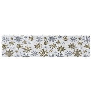 Dakls Běhoun Snowflakes bílá, 33 x 140 cm obraz