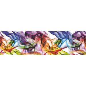 AG Art Samolepicí bordura Barevný kouř, 500 x 14 cm obraz