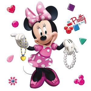 Samolepicí dekorace Minnie Mouse, 30 x 30 cm obraz