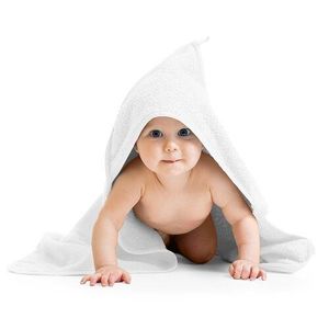 Bellatex Osuška pro miminka s kapuckou bílá, 80 x 80 cm obraz