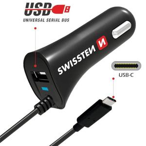 Nabíječka CL Swissten USB-C A USB 2.4 AMP obraz