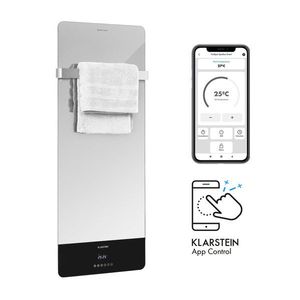 Klarstein Hot Spot Crystal Reflect Smart, infračervený ohřívač, 850 W, aplikace, časovač, zrcadlo obraz