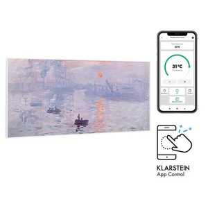 Klarstein Wonderwall Air Art Smart, infračervený ohřívač, 120 x 60 cm, 700 W, aplikace, východ slunce obraz