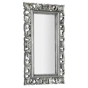 SAPHO SAMBLUNG zrcadlo ve vyřezávaném rámu 40x70cm, stříbrná IN109 obraz