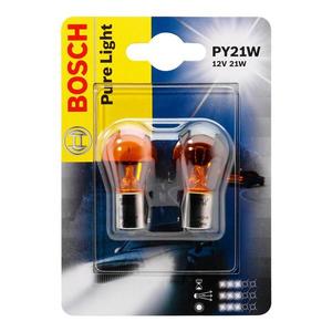 Žárovka 12V 21W PY21W oranž BAU15S Bosch 2 ks Blistr obraz