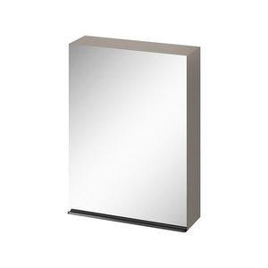 CERSANIT Zrcadlová skříňka VIRGO 60 šedý dub s černými úchyty S522-016 obraz
