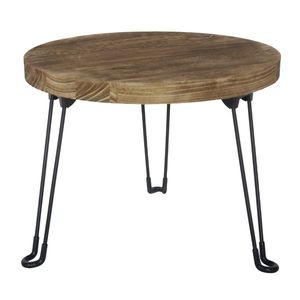 Odkládací stolek Pavlovnie světlé dřevo, pr. 45 cm obraz