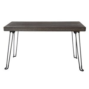 Odkládací stolek Pavlovnie šedé dřevo, 82 x 38 cm obraz