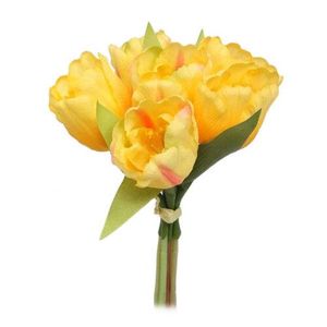 Umělá květina svazek Tulipán, žlutá obraz