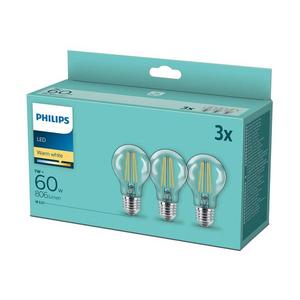 Philips SADA 3x LED Žárovka VINTAGE Philips A60 E27/7W/230V 2700K obraz