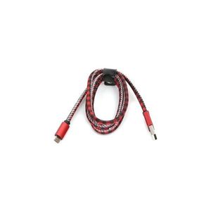 USB kabel USB A / Micro USB konektor 1m červená obraz