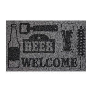 Rohožka Beer/Welcome šedá obraz