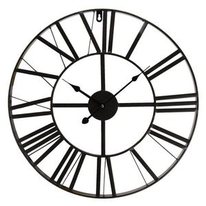 Kovové hodiny s římskými číslicemi - Ø 50*4 cm 5KL0140XS obraz